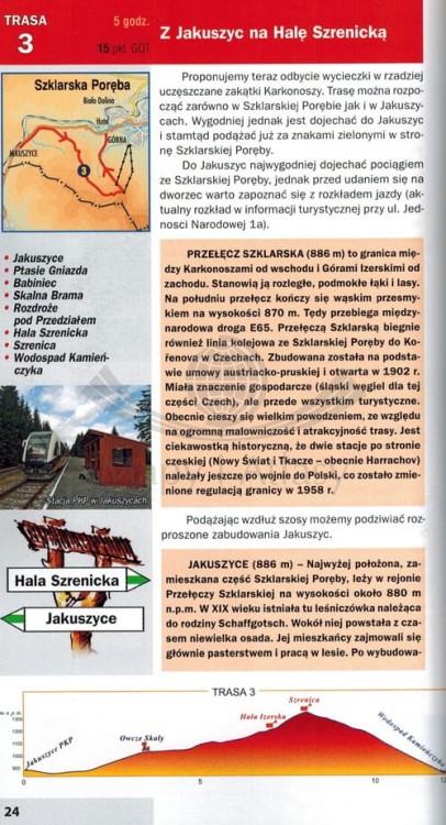 Karkonosze. Ilustrowany przewodnik z mapami wydawnictwa Galileos. Przykładowa strona