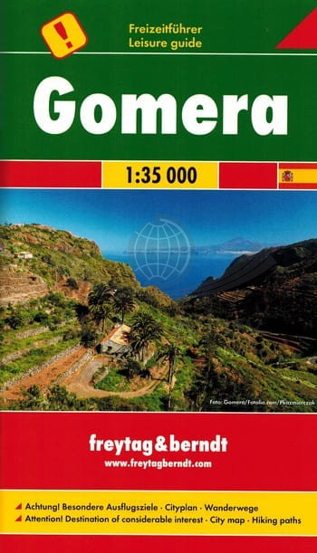 Gomera 1:35 000. Mapa samochodowo-turystyczna wydawnictwa Freytag & Berndt. Mini przewodnik - okładka