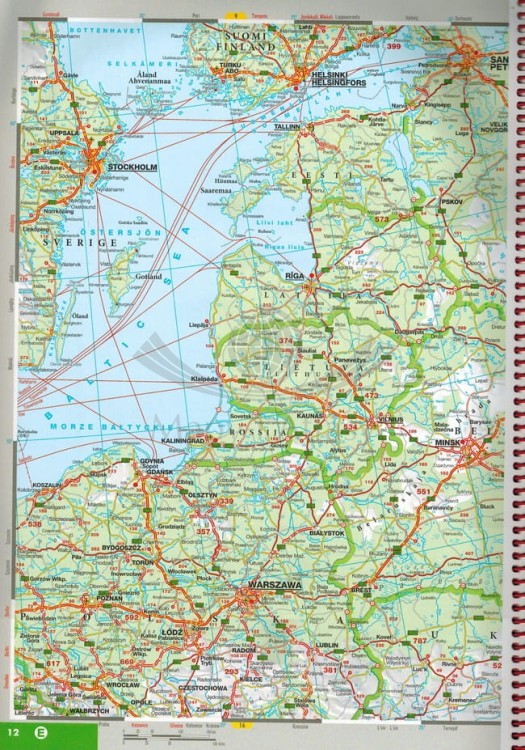 Hiszpania i Portugalia 1:300 000. Atlas samochodowo-turystyczny wydawnictwa Marco Polo. Przykładowe strony 4