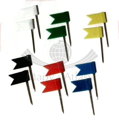 Chorągiewki do wpinania wielokolorowe. 12 sztuk