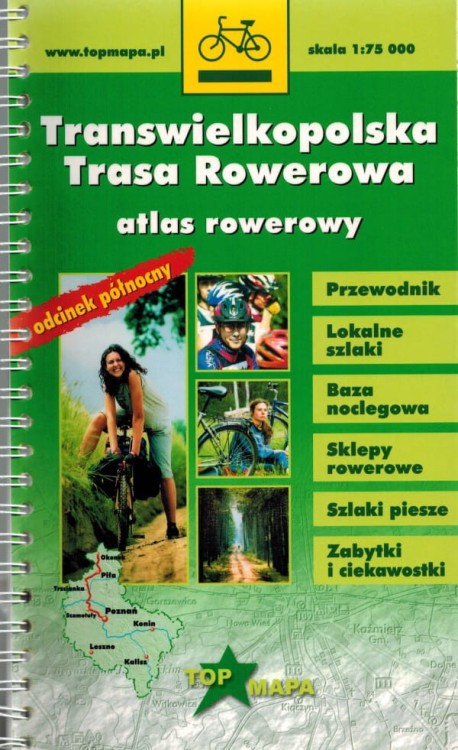 Transwielkopolska Trasa Rowerowa. Atlas rowerowy. Okładka