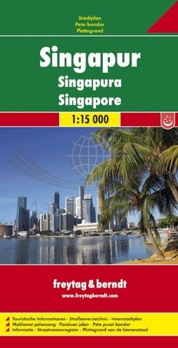 Singapur. Mapa/ Plan miasta wydawnictwa Freytag & Berndt. Okładka