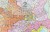 Austria 1:620 000. Mapa kodowa w ramie drewnianej wydawnictwa Stiefel. Fragment 1