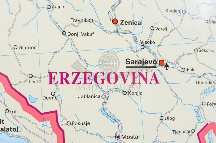 Włochy 1:1 000 000. Mapa administracyjna z kodami pocztowymi w magnetycznej. Wydawnictwo: Stiefel. Fragment 4