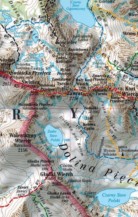 Tatry 1:27 000. Laminowana mapa turystyczna wydawnictwa ExpressMap. Fragment 2