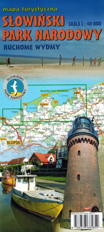 Słowiński Park Narodowy. Laminowana mapa turystyczna wydawnictwa Galileos. Okładka tył
