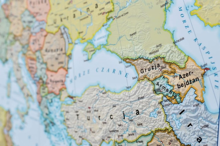Europa. Mapa polityczna i fizyczna. Mapa ścienna. Fragment 15
