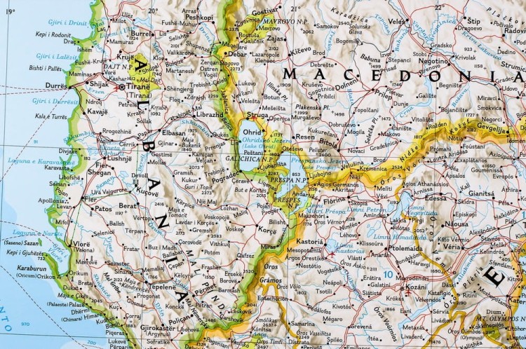 Grecja 1:1 491 000. Mapa ścienna wydawnictwa National Geographic. Fragment 7