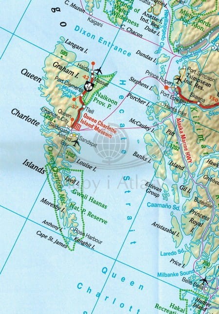 Kanada 1:3 000 000. Mapa samochodowa wydawnictwa Freytag & Berndt. Fragment 1