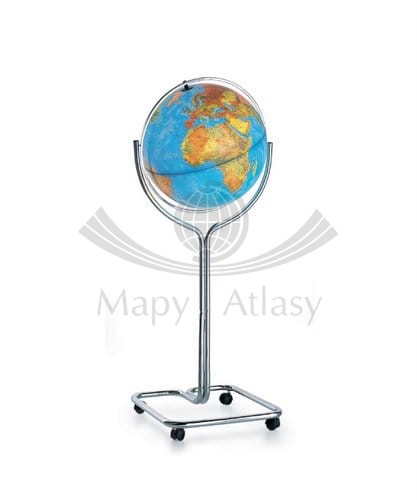 Globus Erika Blue 50 cm. Fizyczny i polityczny, podświetlany. Producent: Nova Rico. Cały