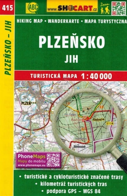 Pilzno i okolice, część południowa mapa turystyczna wydawnictwa Shocart. Okładka
