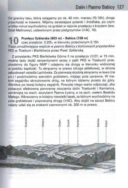 Beskid Myślenicki (Makowski). Przewodnik wydawnictwa Rewasz. Przykładowa strona 3