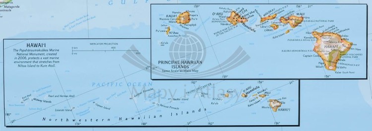 USA / Stany Zjednoczone 1:2 815 000. Mapa ścienna polityczna wydawnictwa National Geographic. Fragment 9