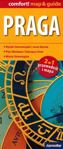 Praga. Laminowana mapa / Plan miasta + Miniprzewodnik wydawnictwa ExpressMap. Okładka