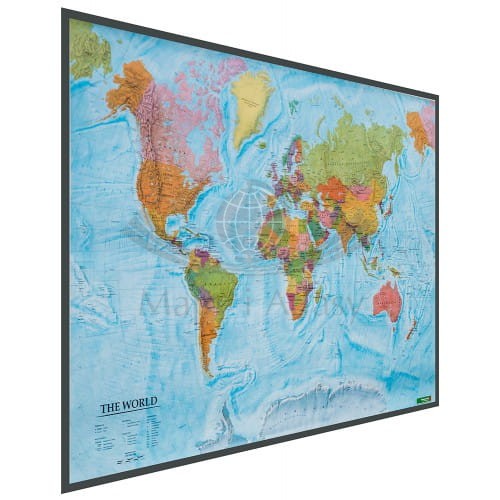 Świat 1:40 000 000. Mapa polityczna. Wersja do wpinania. FB