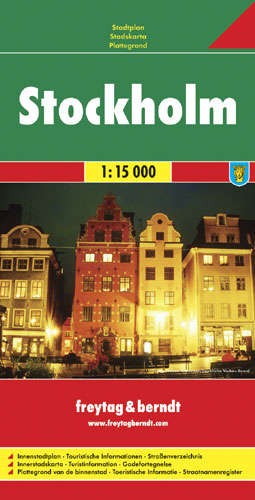 Sztokholm. Mapa/ Plan miasta wydawnictwa Freytag & Berndt. Okładka
