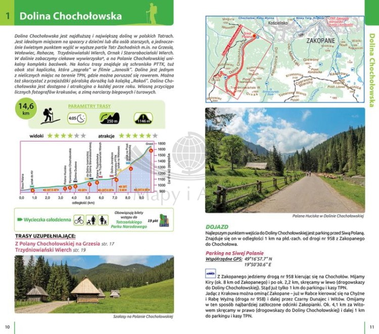 Tatry Polskie. Trasy spacerowe. Przewodnik wydawnictwa Compass. Przykładowe strony 3