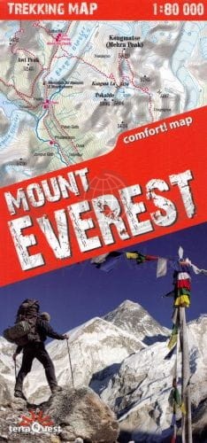 Mount Everest 1:80 000. Laminowana mapa turystyczna wydawnictwa TerraQuest. Okładka