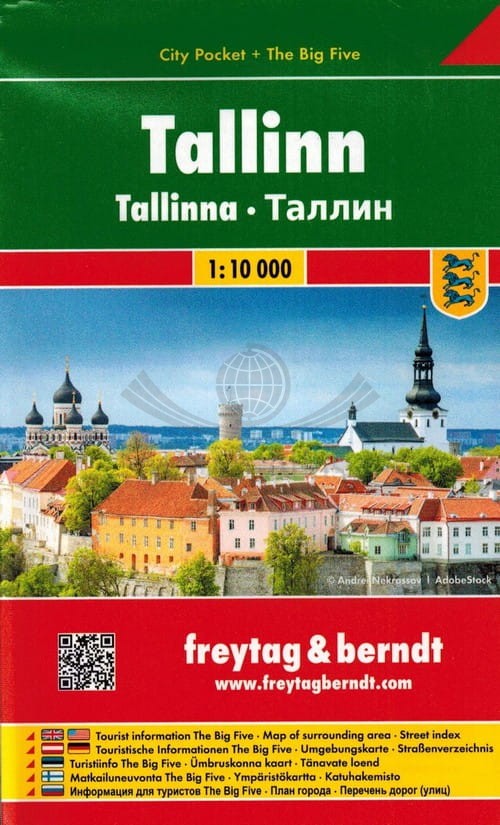 Tallinn 1:10 000. Laminowana mapa / Plan miasta. Freytag & Berndt