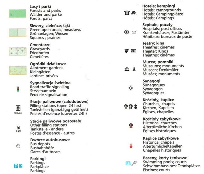 Wrocław +8. Mapa / Plan miasta wydawnictwa Demart. Legenda 2