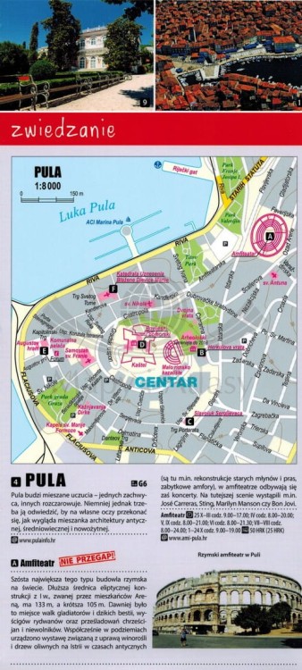 Chorwacja, wybrzeże północne. Laminowana mapa / Plan miasta + Miniprzewodnik wydawnictwa ExpressMap. Fragment 3