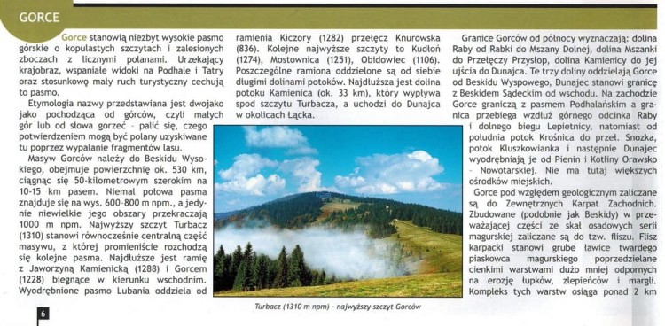 Panoramy widokowe Gorce. Przewodnik dla łowców krajobrazów wydawnictwa WiT. Opis regionu - przykładowa strona