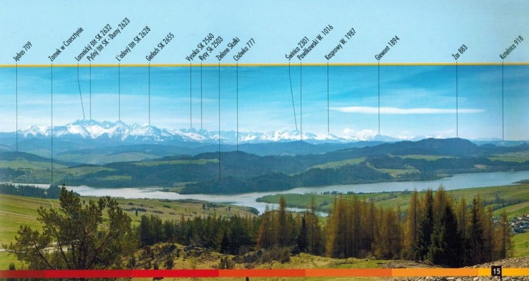 Panoramy widokowe Gorce. Przewodnik dla łowców krajobrazów wydawnictwa WiT. Przykładowa panorama 1