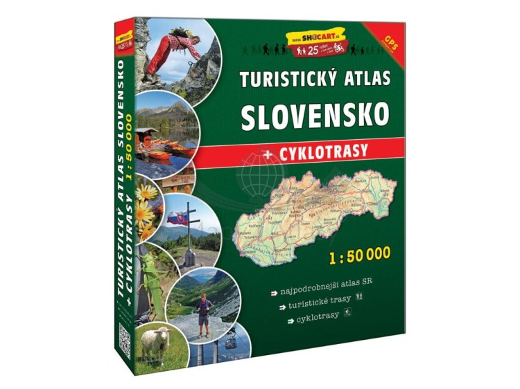 Słowacja 1:50 000. Atlas turystyczny wydawnictwa Shocart
