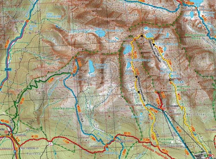 Słowacja 1:50 000. Atlas turystyczny wydawnictwa Shocart. Fragment 4