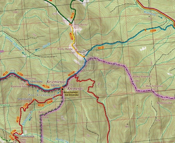 Słowacja 1:50 000. Atlas turystyczny wydawnictwa Shocart. Fragment 5
