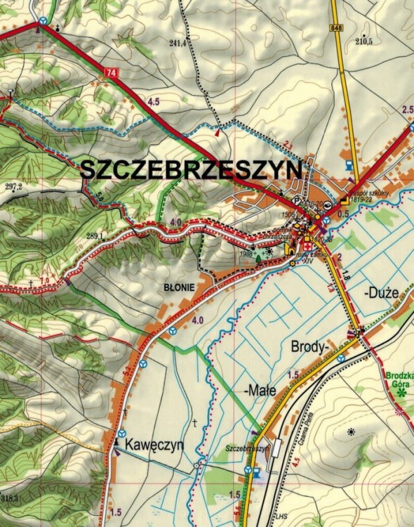 Roztocze Środkowe 1:50 000. Puszcza Solska. Laminowana mapa turystyczna wydawnictwa ExpressMap. Fragment 1