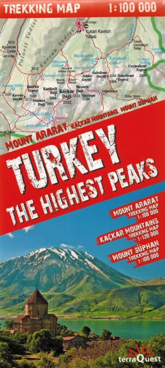 Turcja - najwyższe szczyty Mapa laminowana TerraQuest (1).JPG