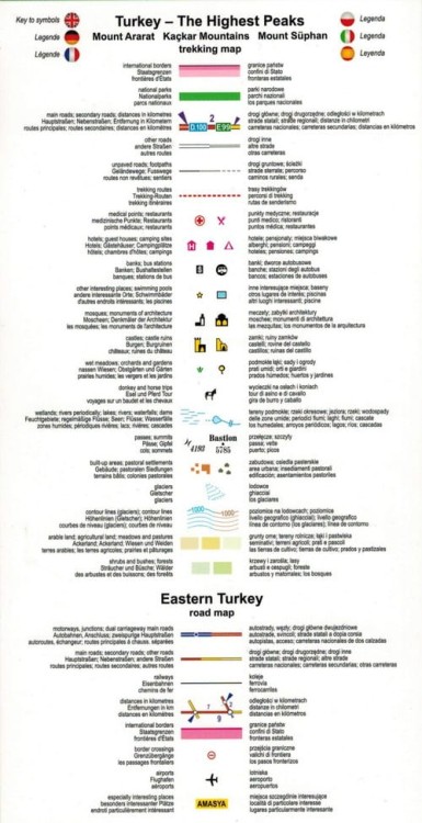 Turcja - najwyższe szczyty Mapa laminowana TerraQuest (3).JPG