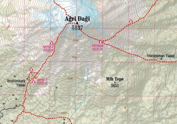 Turcja - najwyższe szczyty Mapa laminowana TerraQuest (5).JPG