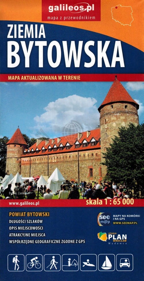 Ziemia Bytowska. Mapa turystyczna. Galileos