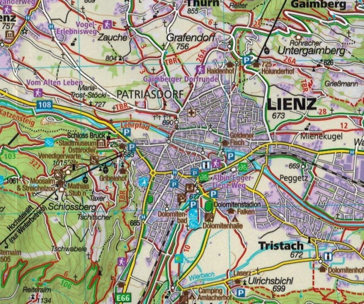 Alpy Karnickie / Lienzer Dolomiten, Lesachtal, Karnischer Hohenweg. Wodoodporna mapa turystyczna 47 wydawnctwa Kompass. Fragment 2