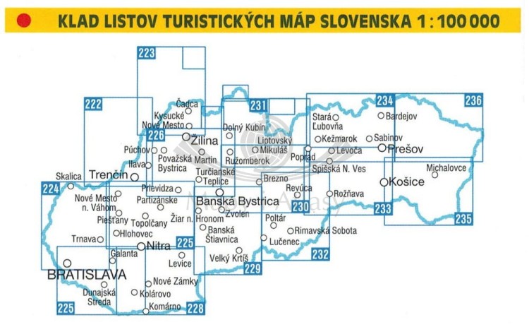 Podunajsko - zapad / Dunaj - zachód, Bratysława mapa turystyczna wydawnictwa Shocart. Publikacje
