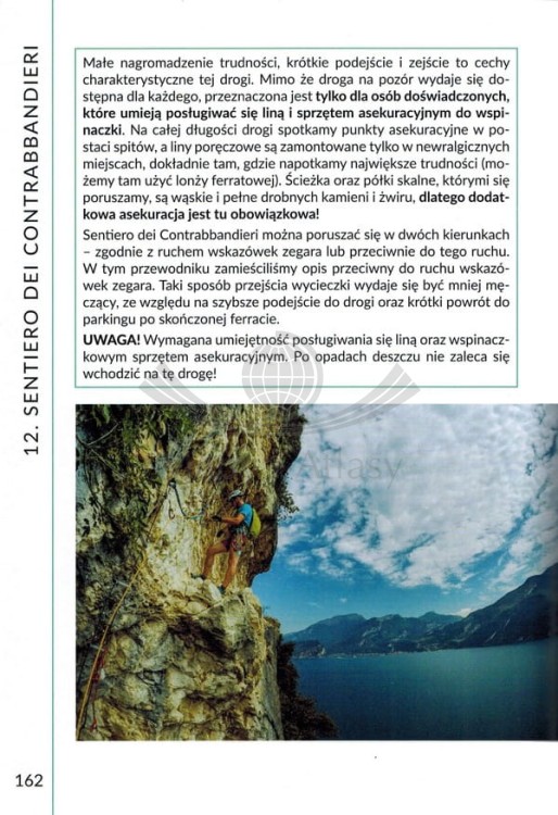 Jezioro Garda. Najpiękniejsze ferraty. Przewodnik wydawnictwa Bezdroża. Przykładowa strona 4