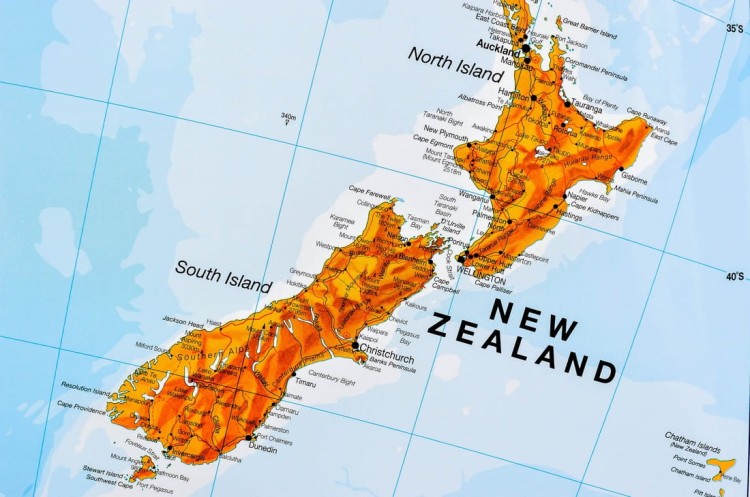 Australia 1:7 000 000. Mapa ścienna polityczna wydawnictwa Maps International. Fragment 5