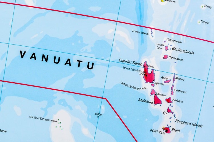 Australia 1:7 000 000. Mapa ścienna polityczna wydawnictwa Maps International. Fragment 7