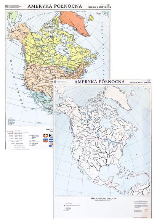 Ameryka Północna polityczno-konturowa NE..jpg
