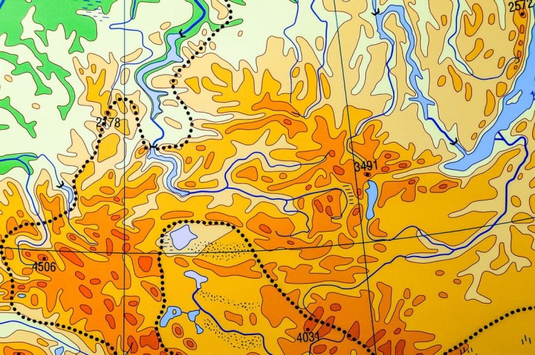 Azja 1:7 500 000. Mapa ścienna ogólnogeograficzna / do ćwiczeń. Strona 2 - fragment 1