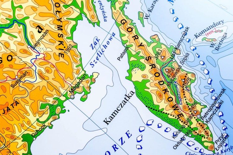 Azja 1:7 500 000. Mapa ścienna ogólnogeograficzna / do ćwiczeń. Strona 1 - fragment 1