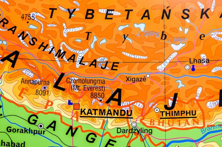 Azja 1:7 500 000. Mapa ścienna ogólnogeograficzna / do ćwiczeń. Strona 1 - fragment 4
