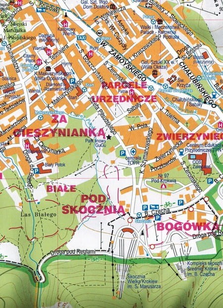 Zakopane 1:15 000. Mapa / Plan miasta wydawnictwa ExpressMap. Fragment 1