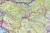 Chorwacja, Słowenia, Bośnia i Hercegowina. Mapa ścienna fizyczno-drogowa wydawnictwa Freytag & Berndt. Fragment 5