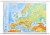 Europa 1:4 000 000. Mapa ścienna fizyczna z elementami ekologii wydawnictwa Meridian