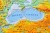 Europa 1:4 000 000. Mapa ścienna fizyczna z elementami ekologii wydawnictwa Meridian. Fragment 1