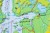Europa 1:4 000 000. Mapa ścienna fizyczna z elementami ekologii wydawnictwa Meridian. Fragment 3
