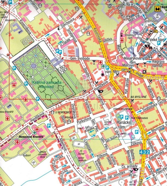 Kromieryż, Holesov Plan miasta FB (3).JPG